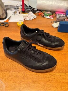 Cole Haan Men’s Black Casual Dress Sneakers Size 8M GrandPro Style Lace Up